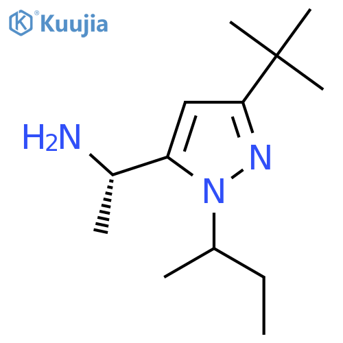 (1S)-1-1-(butan-2-yl)-3-tert-butyl-1H-pyrazol-5-ylethan-1-amine structure
