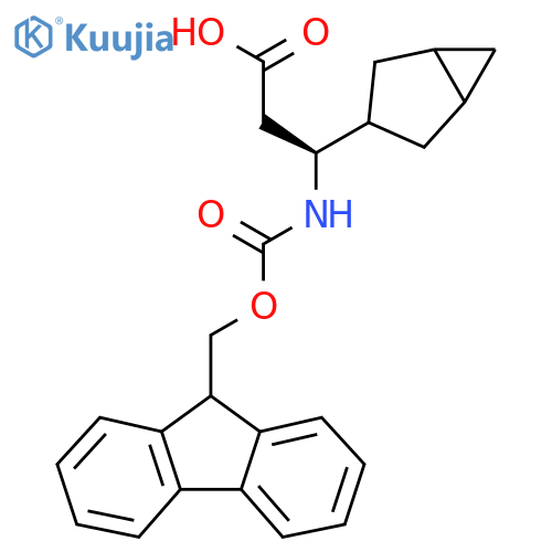 (3S)-3-{bicyclo3.1.0hexan-3-yl}-3-({(9H-fluoren-9-yl)methoxycarbonyl}amino)propanoic acid structure