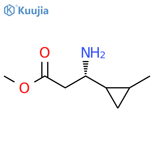 methyl (3S)-3-amino-3-(2-methylcyclopropyl)propanoate structure
