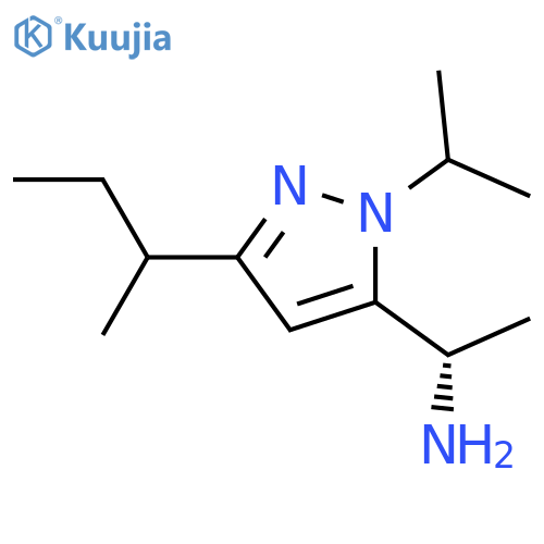 (1S)-1-3-(butan-2-yl)-1-(propan-2-yl)-1H-pyrazol-5-ylethan-1-amine structure