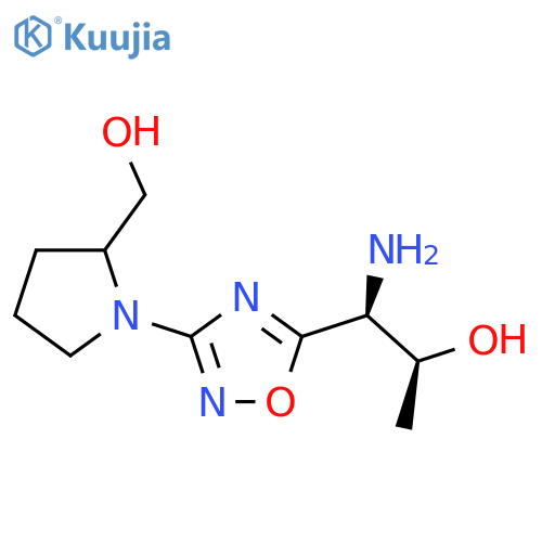 (1S,2S)-1-amino-1-{3-2-(hydroxymethyl)pyrrolidin-1-yl-1,2,4-oxadiazol-5-yl}propan-2-ol structure