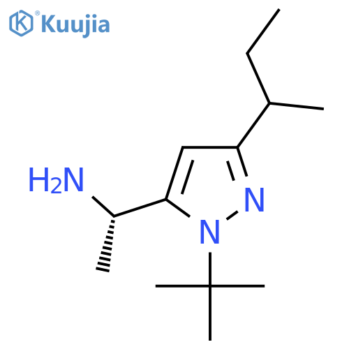 (1S)-1-3-(butan-2-yl)-1-tert-butyl-1H-pyrazol-5-ylethan-1-amine structure