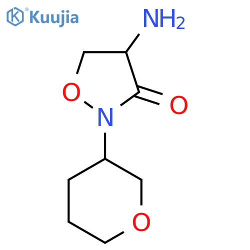 4-amino-2-(oxan-3-yl)-1,2-oxazolidin-3-one structure