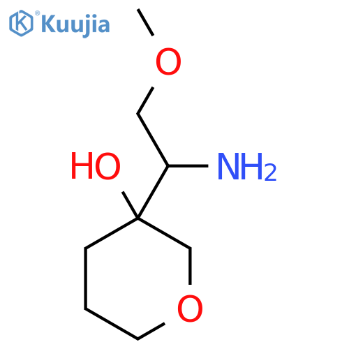 3-(1-amino-2-methoxyethyl)oxan-3-ol structure