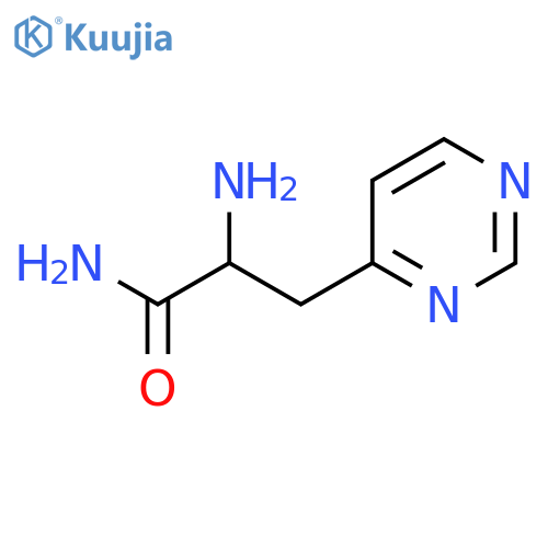 2-amino-3-(pyrimidin-4-yl)propanamide structure