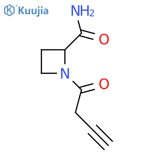 1-(but-3-ynoyl)azetidine-2-carboxamide structure