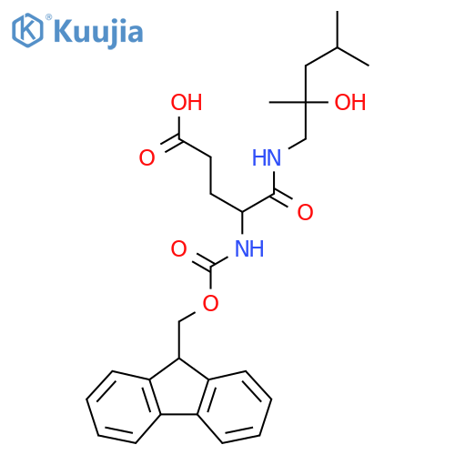 4-({(9H-fluoren-9-yl)methoxycarbonyl}amino)-4-(2-hydroxy-2,4-dimethylpentyl)carbamoylbutanoic acid structure