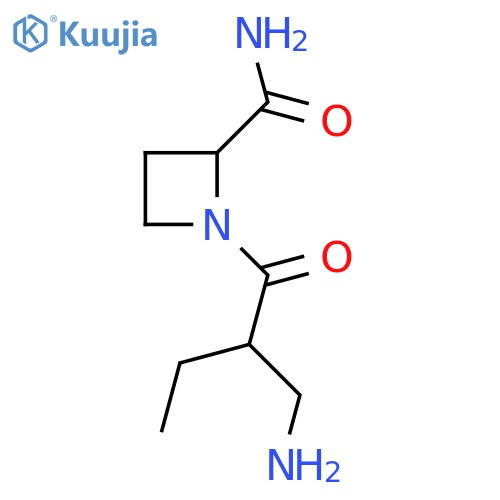 1-2-(aminomethyl)butanoylazetidine-2-carboxamide structure