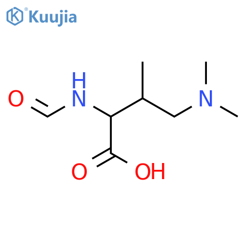 4-(dimethylamino)-2-formamido-3-methylbutanoic acid structure