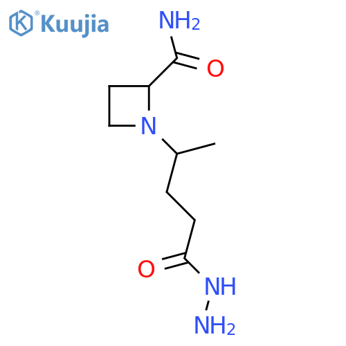 1-4-(hydrazinecarbonyl)butan-2-ylazetidine-2-carboxamide structure