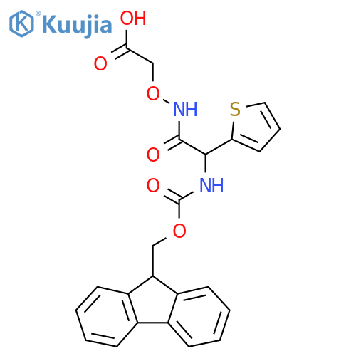 2-{2-({(9H-fluoren-9-yl)methoxycarbonyl}amino)-2-(thiophen-2-yl)acetamidooxy}acetic acid structure