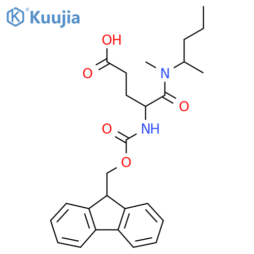 4-({(9H-fluoren-9-yl)methoxycarbonyl}amino)-4-methyl(pentan-2-yl)carbamoylbutanoic acid structure