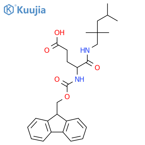 4-({(9H-fluoren-9-yl)methoxycarbonyl}amino)-4-(2,2,4-trimethylpentyl)carbamoylbutanoic acid structure