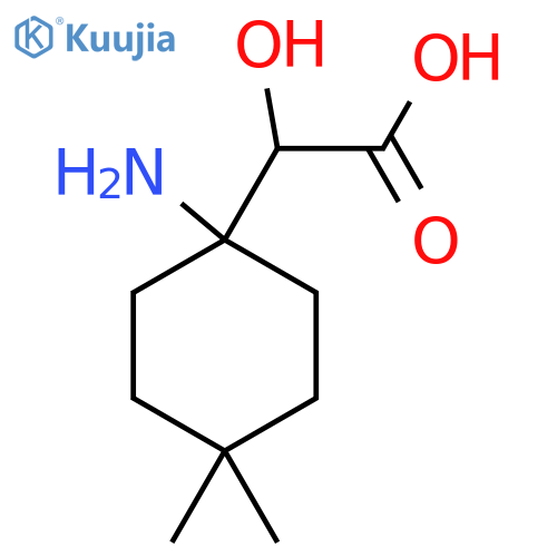 2-(1-amino-4,4-dimethylcyclohexyl)-2-hydroxyacetic acid structure