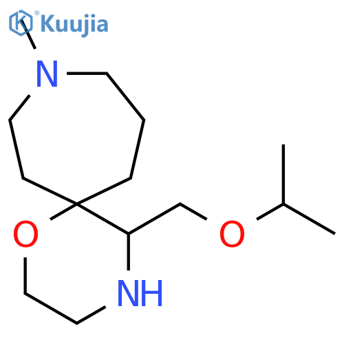 9-methyl-5-(propan-2-yloxy)methyl-1-oxa-4,9-diazaspiro5.6dodecane structure