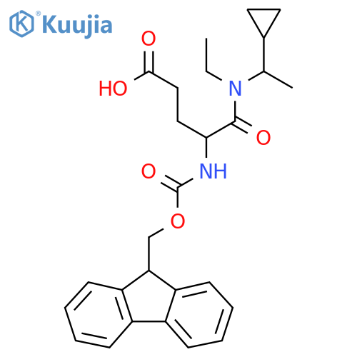 4-(1-cyclopropylethyl)(ethyl)carbamoyl-4-({(9H-fluoren-9-yl)methoxycarbonyl}amino)butanoic acid structure