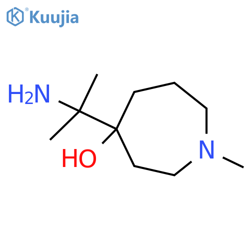 4-(2-aminopropan-2-yl)-1-methylazepan-4-ol structure