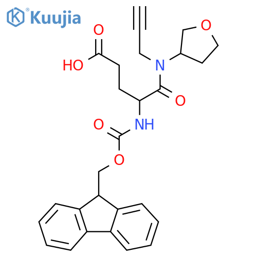 4-({(9H-fluoren-9-yl)methoxycarbonyl}amino)-4-(oxolan-3-yl)(prop-2-yn-1-yl)carbamoylbutanoic acid structure