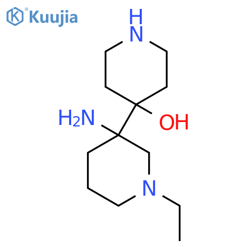 4-(3-amino-1-ethylpiperidin-3-yl)piperidin-4-ol structure