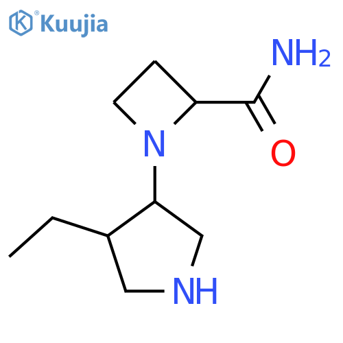 1-(4-ethylpyrrolidin-3-yl)azetidine-2-carboxamide structure