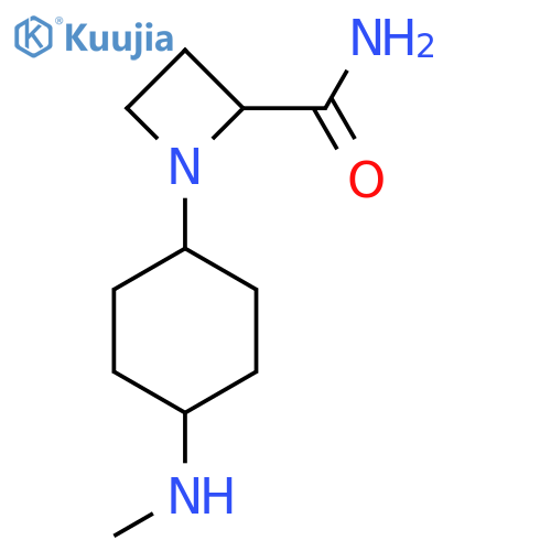 1-4-(methylamino)cyclohexylazetidine-2-carboxamide structure