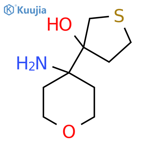 3-(4-aminooxan-4-yl)thiolan-3-ol structure