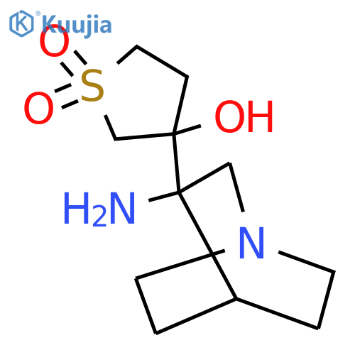 3-{3-amino-1-azabicyclo2.2.2octan-3-yl}-3-hydroxy-1lambda6-thiolane-1,1-dione structure