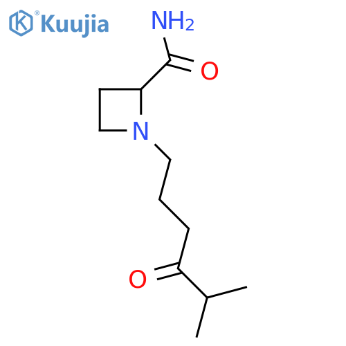1-(5-methyl-4-oxohexyl)azetidine-2-carboxamide structure