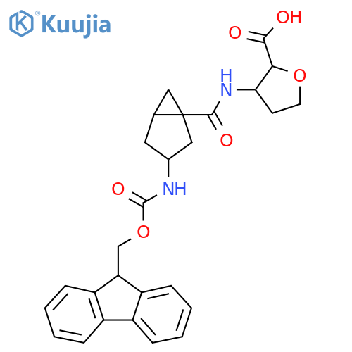 3-3-({(9H-fluoren-9-yl)methoxycarbonyl}amino)bicyclo3.1.0hexane-1-amidooxolane-2-carboxylic acid structure