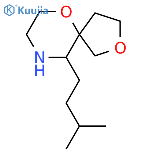 10-(3-methylbutyl)-2,6-dioxa-9-azaspiro4.5decane structure