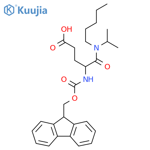 4-({(9H-fluoren-9-yl)methoxycarbonyl}amino)-4-pentyl(propan-2-yl)carbamoylbutanoic acid structure