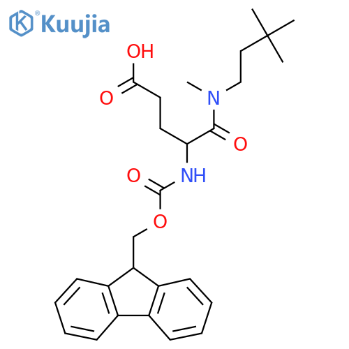 4-(3,3-dimethylbutyl)(methyl)carbamoyl-4-({(9H-fluoren-9-yl)methoxycarbonyl}amino)butanoic acid structure