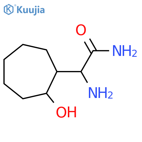 2-amino-2-(2-hydroxycycloheptyl)acetamide structure