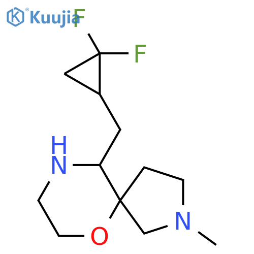 10-(2,2-difluorocyclopropyl)methyl-2-methyl-6-oxa-2,9-diazaspiro4.5decane structure