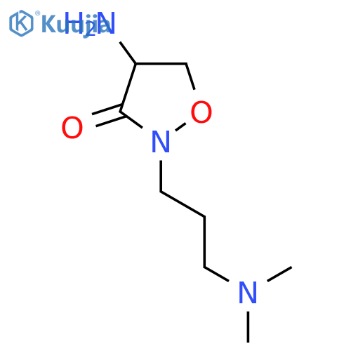 4-amino-2-3-(dimethylamino)propyl-1,2-oxazolidin-3-one structure