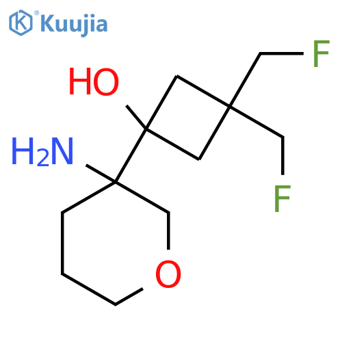 1-(3-Aminooxan-3-yl)-3,3-bis(fluoromethyl)cyclobutan-1-ol structure