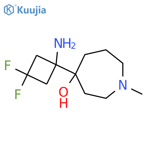 4-(1-Amino-3,3-difluorocyclobutyl)-1-methylazepan-4-ol structure
