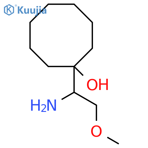1-(1-amino-2-methoxyethyl)cyclooctan-1-ol structure