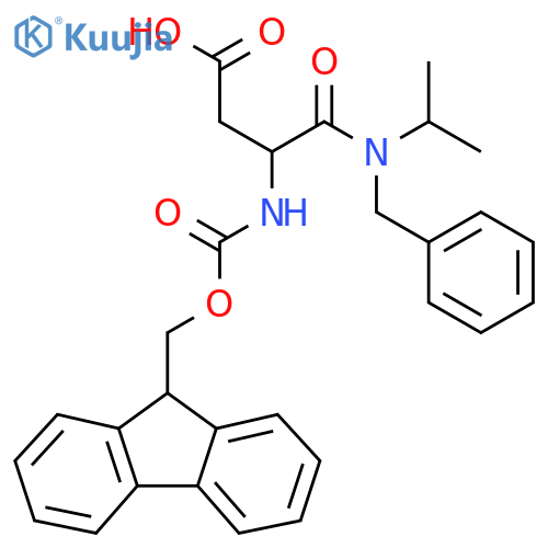 3-benzyl(propan-2-yl)carbamoyl-3-({(9H-fluoren-9-yl)methoxycarbonyl}amino)propanoic acid structure