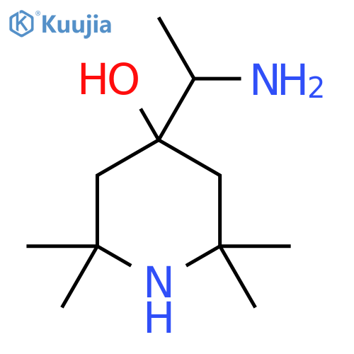 4-(1-Aminoethyl)-2,2,6,6-tetramethylpiperidin-4-ol structure