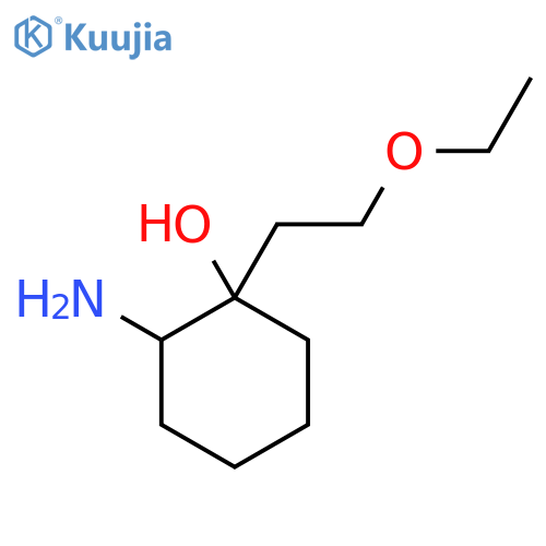 2-amino-1-(2-ethoxyethyl)cyclohexan-1-ol structure