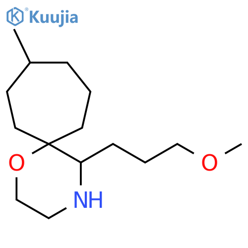 5-(3-methoxypropyl)-9-methyl-1-oxa-4-azaspiro5.6dodecane structure