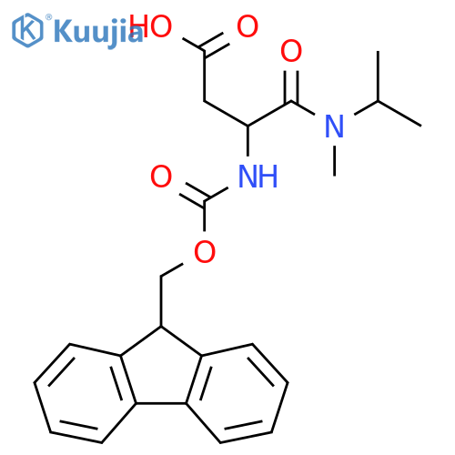 3-({(9H-fluoren-9-yl)methoxycarbonyl}amino)-3-methyl(propan-2-yl)carbamoylpropanoic acid structure