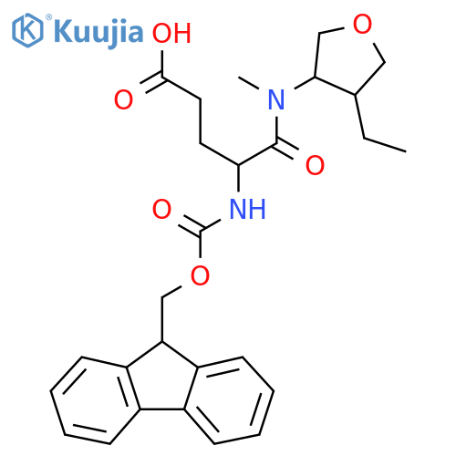 4-(4-ethyloxolan-3-yl)(methyl)carbamoyl-4-({(9H-fluoren-9-yl)methoxycarbonyl}amino)butanoic acid structure