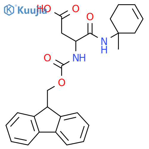 3-({(9H-fluoren-9-yl)methoxycarbonyl}amino)-3-(1-methylcyclohex-3-en-1-yl)carbamoylpropanoic acid structure