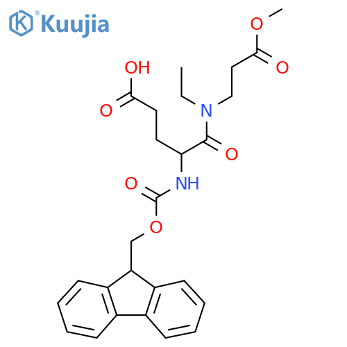 4-ethyl(3-methoxy-3-oxopropyl)carbamoyl-4-({(9H-fluoren-9-yl)methoxycarbonyl}amino)butanoic acid structure