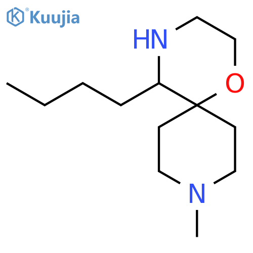 5-butyl-9-methyl-1-oxa-4,9-diazaspiro5.5undecane structure