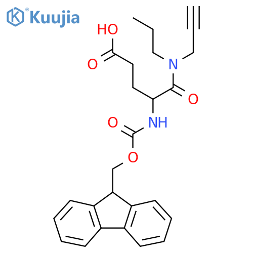 4-({[(9H-fluoren-9-yl)methoxy]carbonyl}amino)-4-[(prop-2-yn-1-yl)(propyl)carbamoyl]butanoic acid structure