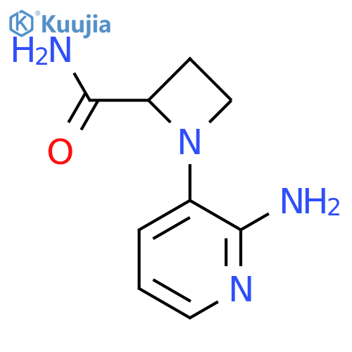 1-(2-aminopyridin-3-yl)azetidine-2-carboxamide structure