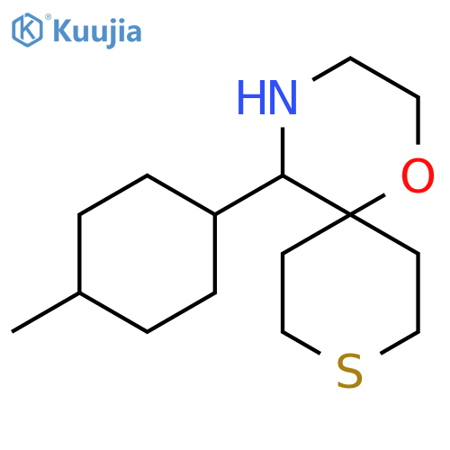 5-(4-methylcyclohexyl)-1-oxa-9-thia-4-azaspiro5.5undecane structure